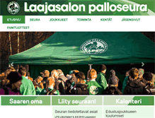 Tablet Screenshot of laajasalonpalloseura.fi